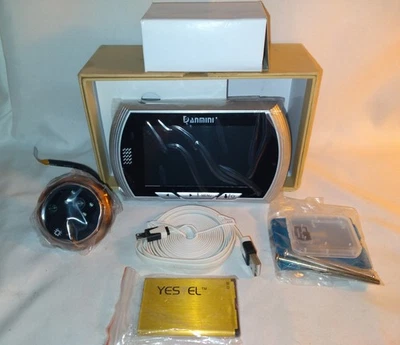 Danmini recarregável tela de 4,3 polegadas 1,0mp porta visualizador de furos suporte cartão TF - Imagem 1 de 4