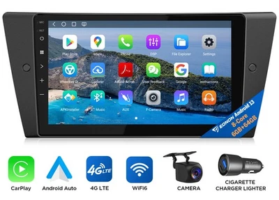 CAM+Für BMW E90-E93 2005-2013 Android Auto 13 8-Kern 6+64 Navi Autoradio CarPlay - Bild 1 von 4