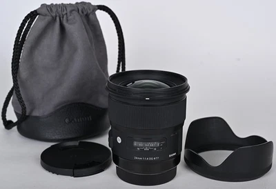 EX++ Sigma ART Canon EF mount 24mm f1.4 DG Prime Wide Angle with Warranty - Image 1 of 4
