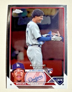 ⭐🦄 Miguel Vargas #USC33 RC – 2023 Topps Chrome Aggiornamento Rookie Debut Dodgers - Foto 1 di 2