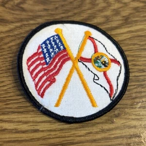 Parche vintage banderas de Estados Unidos y Florida - 3" - Imagen 1 de 2