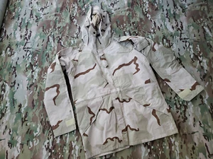 NUOVO DCU Goretex Parka giacca bagnata fredda cappotto Med lungo marina esercito USAF AOR1 - Foto 1 di 6