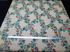 Enrejado rural victoriano vintage 100 % lino floral  - Imagen 1 de 6