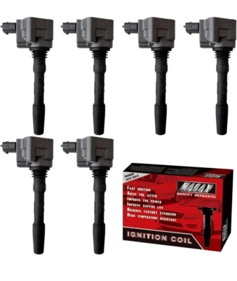 Macax Set of 6 Ignition Coils 288233 Compatible with MASERATI QUATTROPORTE - Image 1 of 4