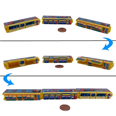 3 mini máquinas conectables entrelazadas para garajes de bolsillo con micro máquinas 1989 Foto 1 de 4