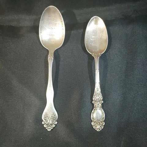 925 Silver Bromback Library & New Library Washington DC R M & S Spoons USA Cover