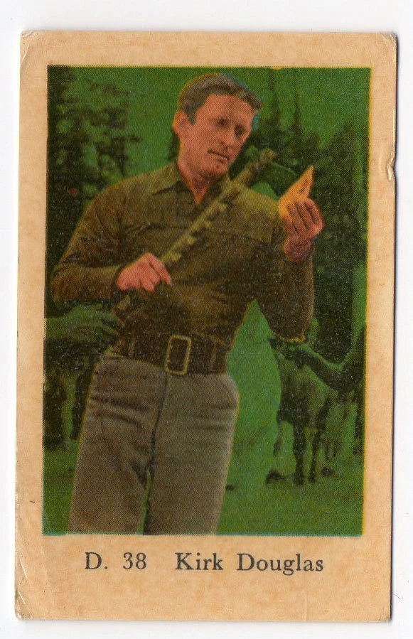 1950s Swedish Film Star Card D Set #38 American Actor Kirk Douglas - Image 1 of 1