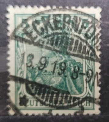 Deutsche Reich Stamp 5 pfennig 1915/1922 Data Stamp 13.9.1919 - Image 1 of 2