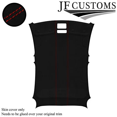 RED STITCH SUEDE ROOF HEADLINER COVER FOR ALFA ROMEO GIULIETTA 10-16 - Image 1 of 4