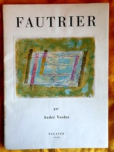 FAUTRIER*ANDRE*VERDET*FALAIZE*1958*LIVRE*ART*MUSEE*BIBLIOPHILE*VINTAGE*MUSEE*OR - Picture 1 of 12