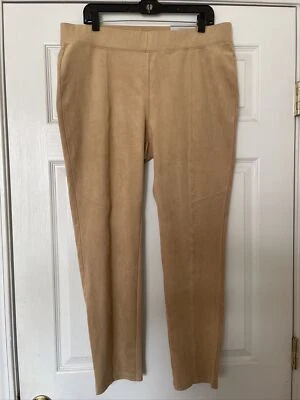 Новые леггинсы CHICO'S Zenergy Trisha из искусственной замши - арабский верблюд - Изображение 1 из 4