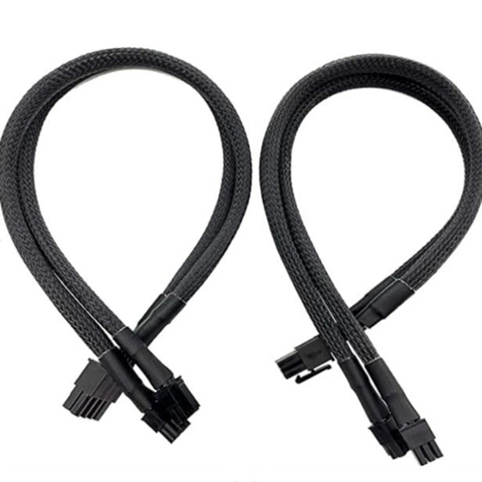 Dual mini 6 pin to 8 pin Power Supply Cable Graphics Card Cable   6pin - Image 1 of 1