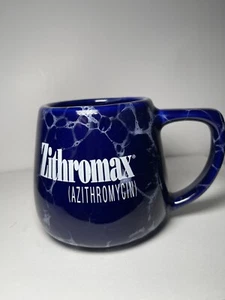 Pharmaceutical Rep Promo Coffee Tea Mug Cup Collectable Blue Marbled Pharma - Picture 1 of 6