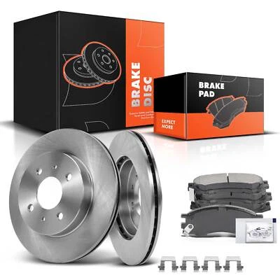 Rotores de freno de disco y pastillas de freno de cerámica para Saturn SW2 1993-2001 SC SC1 delantero Foto 1 de 4