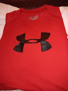 Under Armour Youth Loose Fit Heatgear Red Shi Size LG - Picture 1 of 1