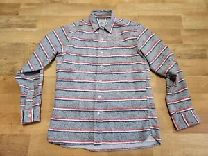 Schulterklappe Herren Medium Nagoya Streifen 7oz japanischer Flanell Kettenstich Made in USA - Bild 1 von 7