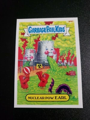 Garbage Pail Kids 5b NUCLEAR POW EARL 2017 Adam Geddon POLLUTION GPK - Image 1 of 2