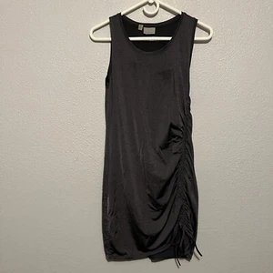 Athleta Silver Tank Dress With Ruching Side Size Small - Picture 1 of 8