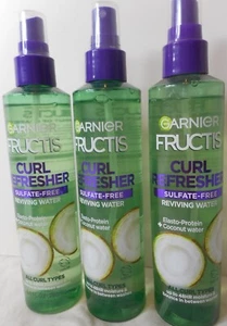 💥 3 Pack Garnier Fructis Curl Refresher Reviving Water 8.5 Oz Each-FREE SHIP - Picture 1 of 7