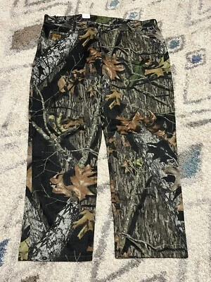 Camo Diamond Cut Hunting Pants Jeans Comfort Fit Size 42 x 30 Mossy Oak - Image 1 of 4