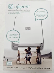 Lifeprint LP001-3 2x3 White Portable Photo Printer for iPhone and Android - Picture 1 of 2