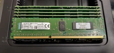 KVR16R11S8/4I KINGSTON 4GB 1RX8 PC3-12800 CL11 1.5V ECC Registered w/Parity DIMM - Image 1 of 2