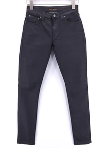 Nudie Jeans Skinny Lin Herren W28/L32 Schwarz Beschichtet Organische Baumwolle - Bild 1 von 9