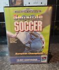 Sensible Soccer Sega Mega Drive Vintage Gioco di Calcio Manuale Completo In scatola 1992