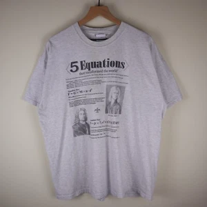 Vintage 90's 5 Equations That Transformed The World Shirt XL 24x28.5 - Picture 1 of 24
