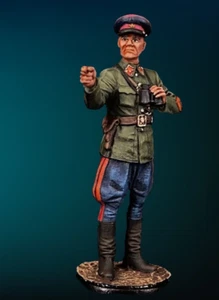 ⭐Figur General der Roten Armee handbemalt Blech Miniatur Maßstab 54mm 1/32⭐ - Bild 1 von 3