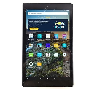 Amazon Kindle Fire HD 10 (9th Generation) 64 GB Wi-Fi 10" Tablet Black - READ!!! - Picture 1 of 11
