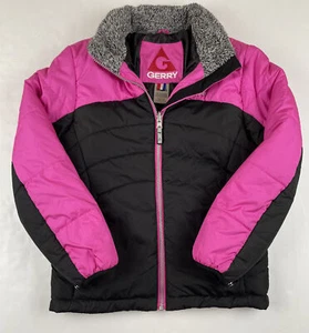 Gerry Winter Jacket Girl’s M(10-12) Insulated Faux Fur Collar Pink Coat - Picture 1 of 11