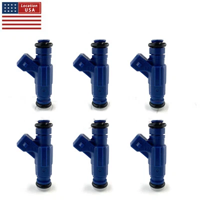 6x Upgraded 19LB Fuel Injectors for 2002-2003 Ford Explorer Sport Trac 4.0L V6 - Image 1 of 4