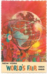 Postcard Unisphere New York World's Fair 1964-1965, Queens, New York - Picture 1 of 1
