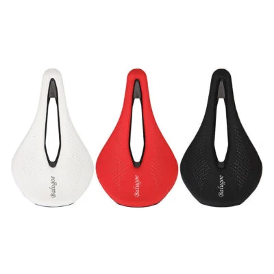 Asiento de bicicleta 240*143MM EC90 gel+cuero cómodo sillín de bicicleta MTB carretera 3 colores Foto 1 de 4