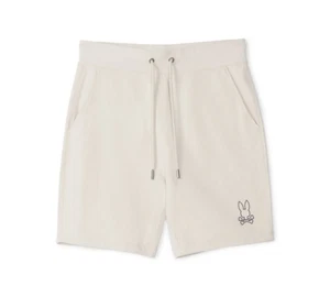 Psycho Bunny Rodman Micro French Terry Sweatshort Natural Linen [B6R381B200-104] - Picture 1 of 1