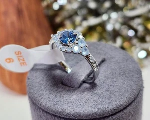 Anillo Bomb Party RBP7709 She's All Seeing azul rodio talla 6 - Imagen 1 de 9