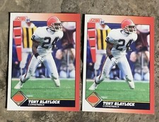 Tony Blaylock Football Cards. Cleveland Browns