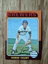 1975 Topps Baseball #223 ROBIN YOUNT RC Rookie Card VG-EX Milwaukee Brewers HOF