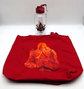 Assassin's Creed: Shadows Limited Edition 1.1L Drink Bottle & Red Tote Bag - Picture 1 of 7