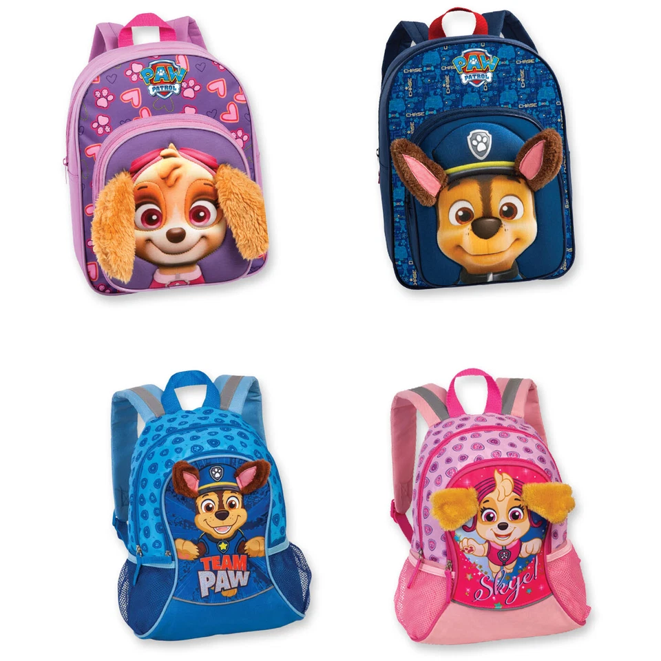 PawPatrol Rucksack Junge Mädchen Schule Kindergarten Kuschelohren Vorschule Kita - Bild 1 von 1