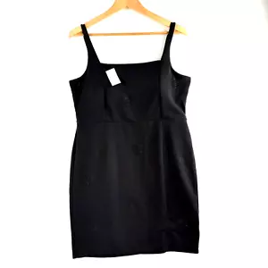 Planet Gold abito tubino donna taglia XXL nero cuore stampa borchie corto imbottito - Foto 1 di 6