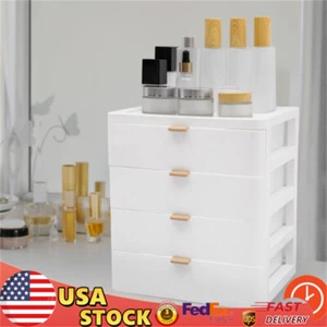 Modern Desktop Storage Box Drawer Organizer Desk Organizer with Drawer White NEW - Picture 1 of 18
