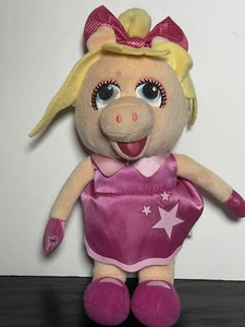Miss Piggy 9" Plush Disney Junior Muppet Babies Stuffed Animal Pal Good Cond. - Picture 1 of 4
