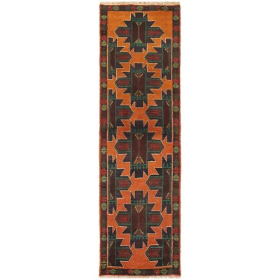 Handmade Afghan Traditional Hallway Runner Wool Rug Oushak Rug 2'3x8'3 ft-R18272 - Image 1 of 4