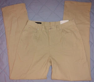 Lands End Straight Leg Women's 12 Casual Pants Cotton/Spandex Style #94530 New - Picture 1 of 8