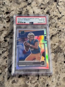 2020 Panini Donruss Optic Justin Herbert Holo #153 PSA 10 RC Chargers - Picture 1 of 1