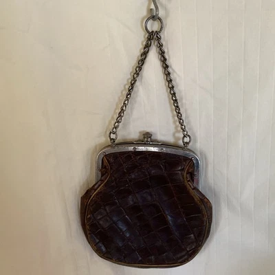 VINTAGE ALLIGATOR COIN PURSE HANDBAG 1900 - Image 1 of 4