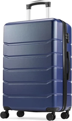 Central Hardside Expandable Luggage with Spinner Wheels, Blue, 24 in - Image 1 of 4