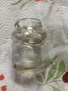 Sheaffer’s Skrip Ink Jar Glass Bottle GC Clear No Lid Vintage - Picture 1 of 4